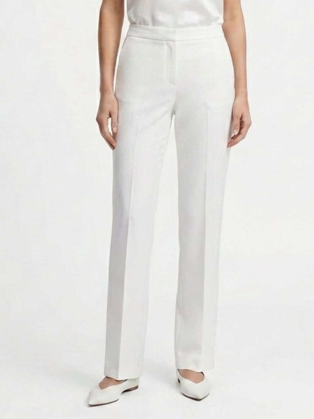 Cleo "Fit For Everybody" Off White Lined Trouser Pant NEW- Sz. 4